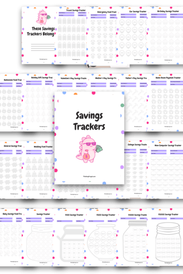 Fun Savings Tracker - Thinking Frugal