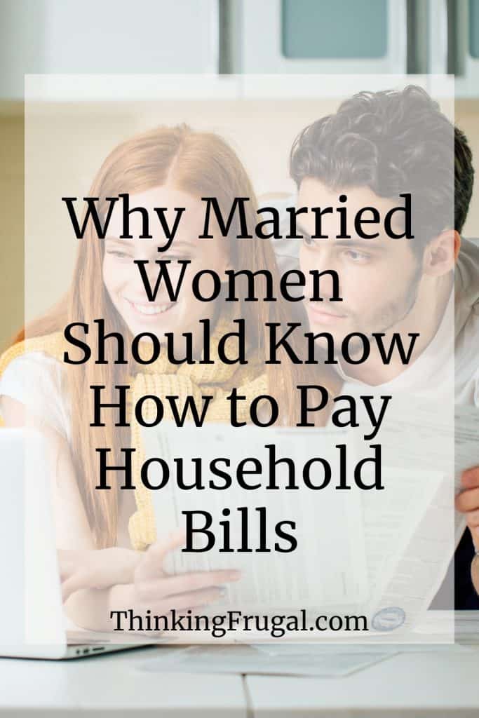 Couple paying bills together